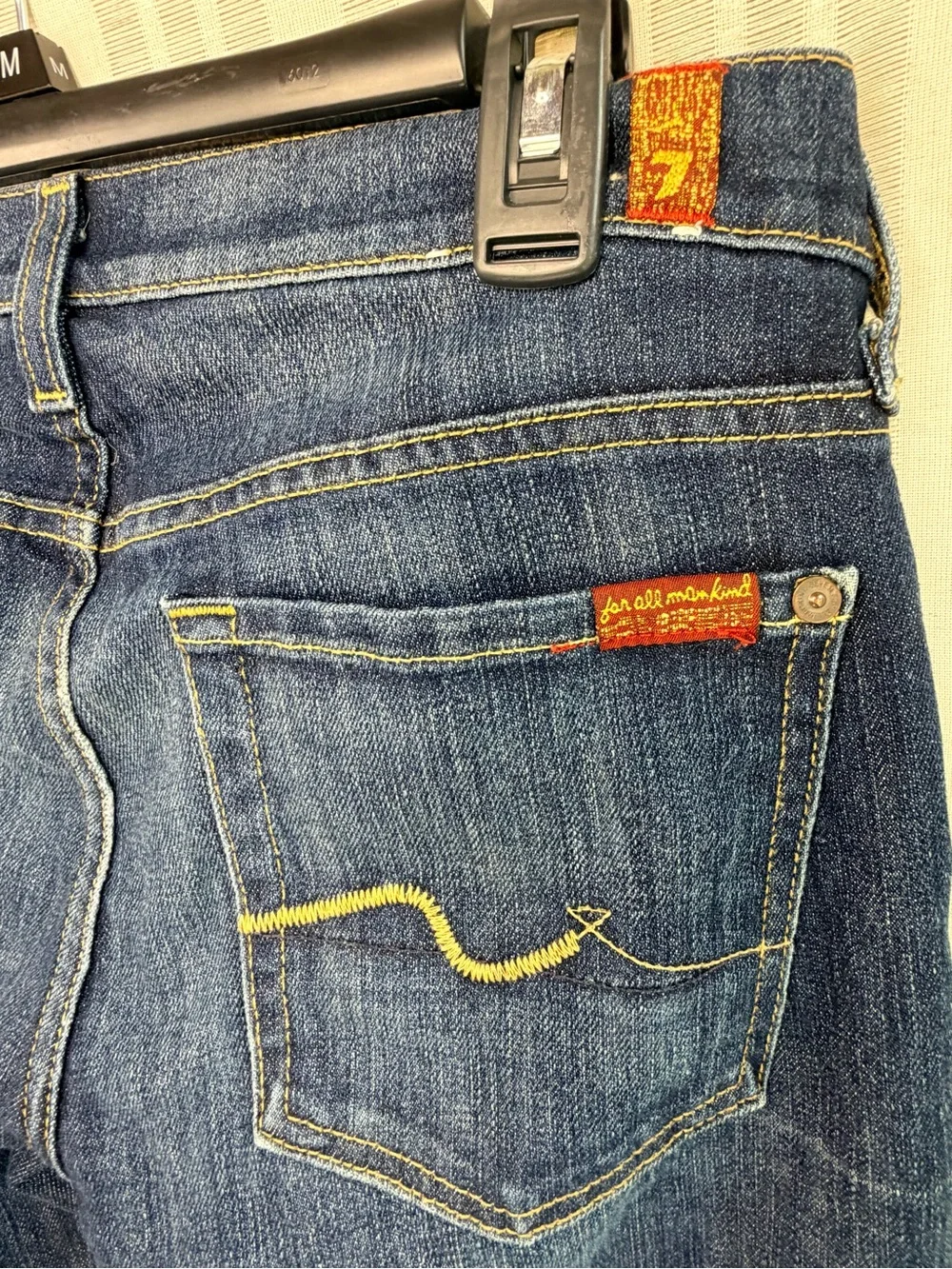 7 For All Mankind Bootcut Jeans Dark Wash W27